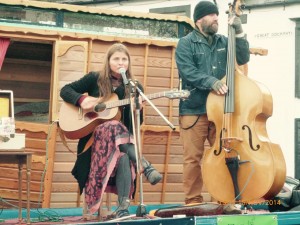 Katus and Tom on the horse drawn stage